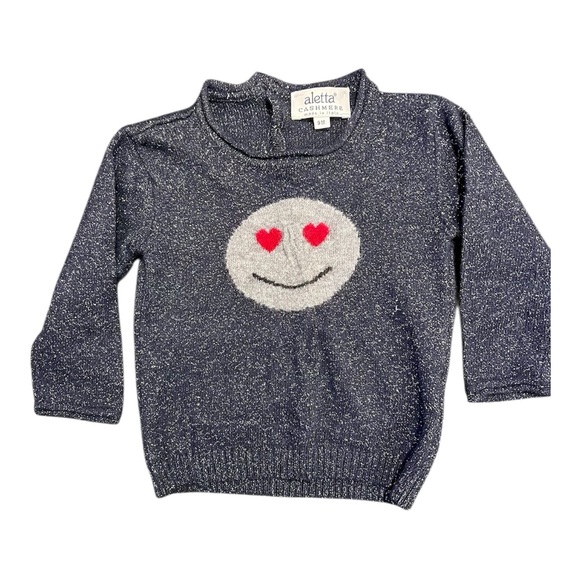 aletta Other - Aletta Baby Wool and Cashmere Smiley Face sweater -size 9 months, Made in Italy